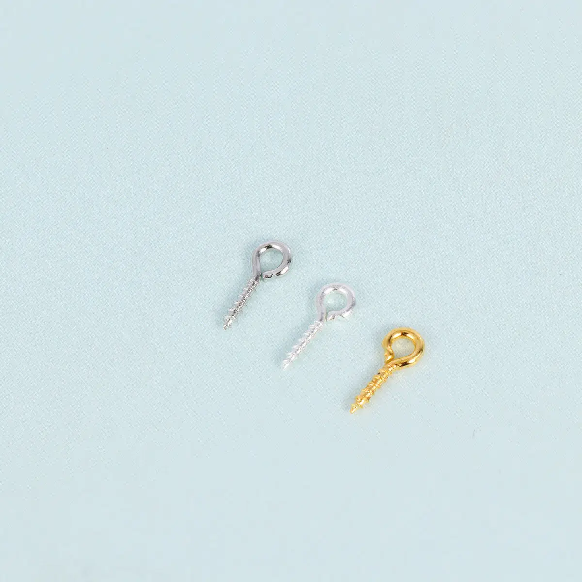 1 Paquete de Tornillos de Ojo de Oveja de Varios Tamaños, Kit Profesional de Ganchos Autorroscantes para Colgar Joyas, Fotos y Manualidades en Madera, con Rosca Larga