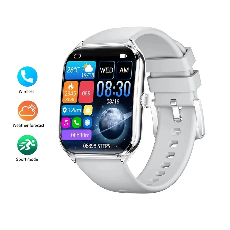 New Ultra Thin Smart Watch men 1.96" AMOLED 360*360 HD Pixel Display Always Show Time Call Reminder Smartwatch Ladies For huawei
