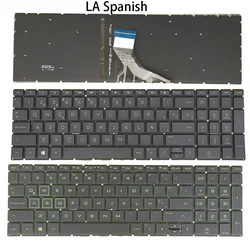 Backlit Keyboard for HP Pavilion Gaming 17-cd0000 17t-cd0000, 16-a0000 16- a0032ns a0033ns a0035ns a0036ns a0061la, LA Spanish