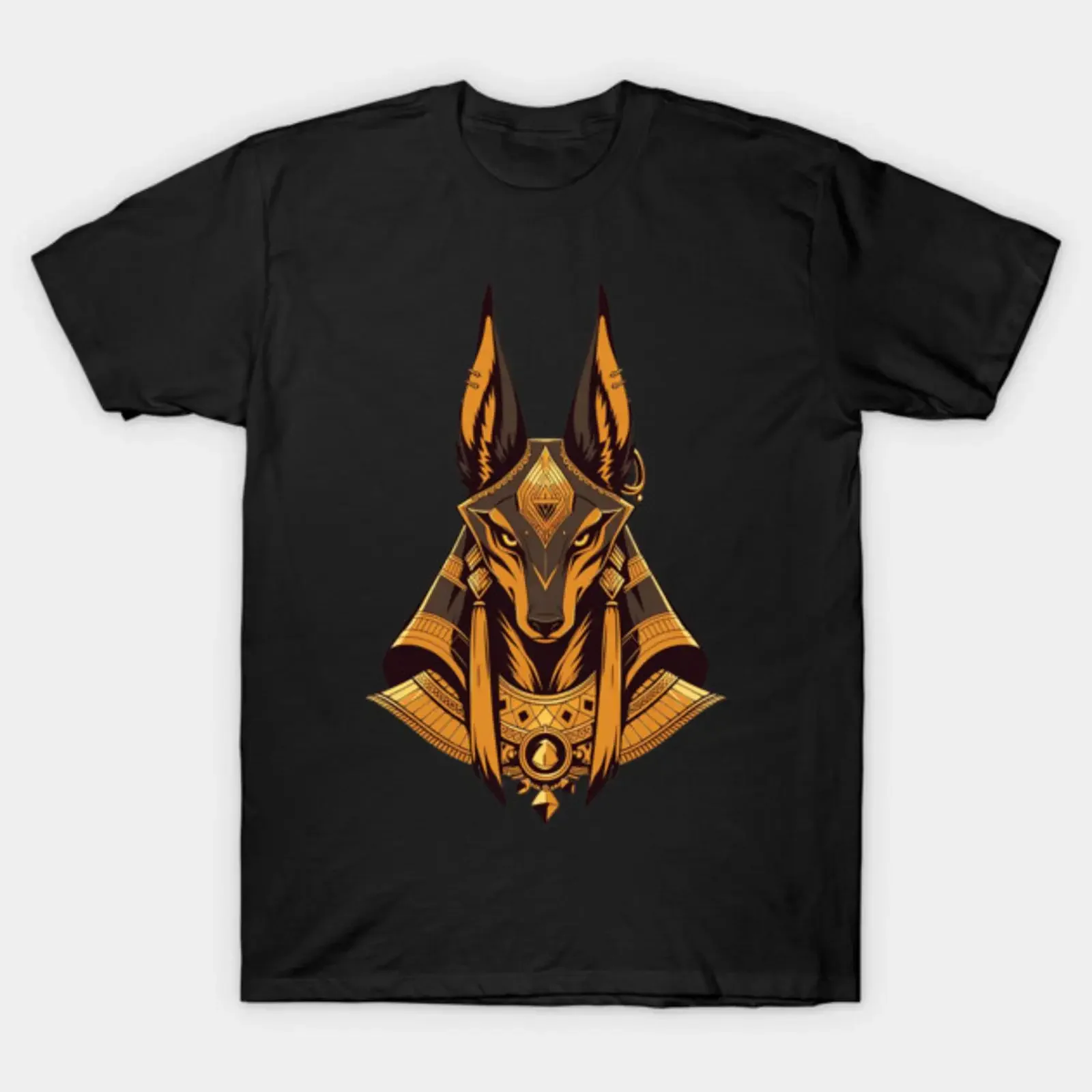 anubis T Shirt vintage Washed Casual homme streetwear Soft designer clothes Stretched fashion Slightly Unisex graphic Versatile
