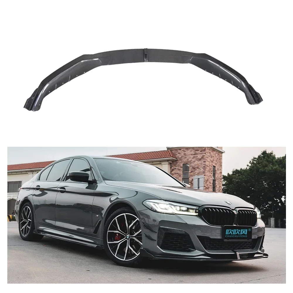 Prime Dry Carbon Fiber For BMW 5 Series G30 G38 2021-2023 Rear Lip Spoiler Separator Grille Front Lip Canard Side Skirt WK 63-70