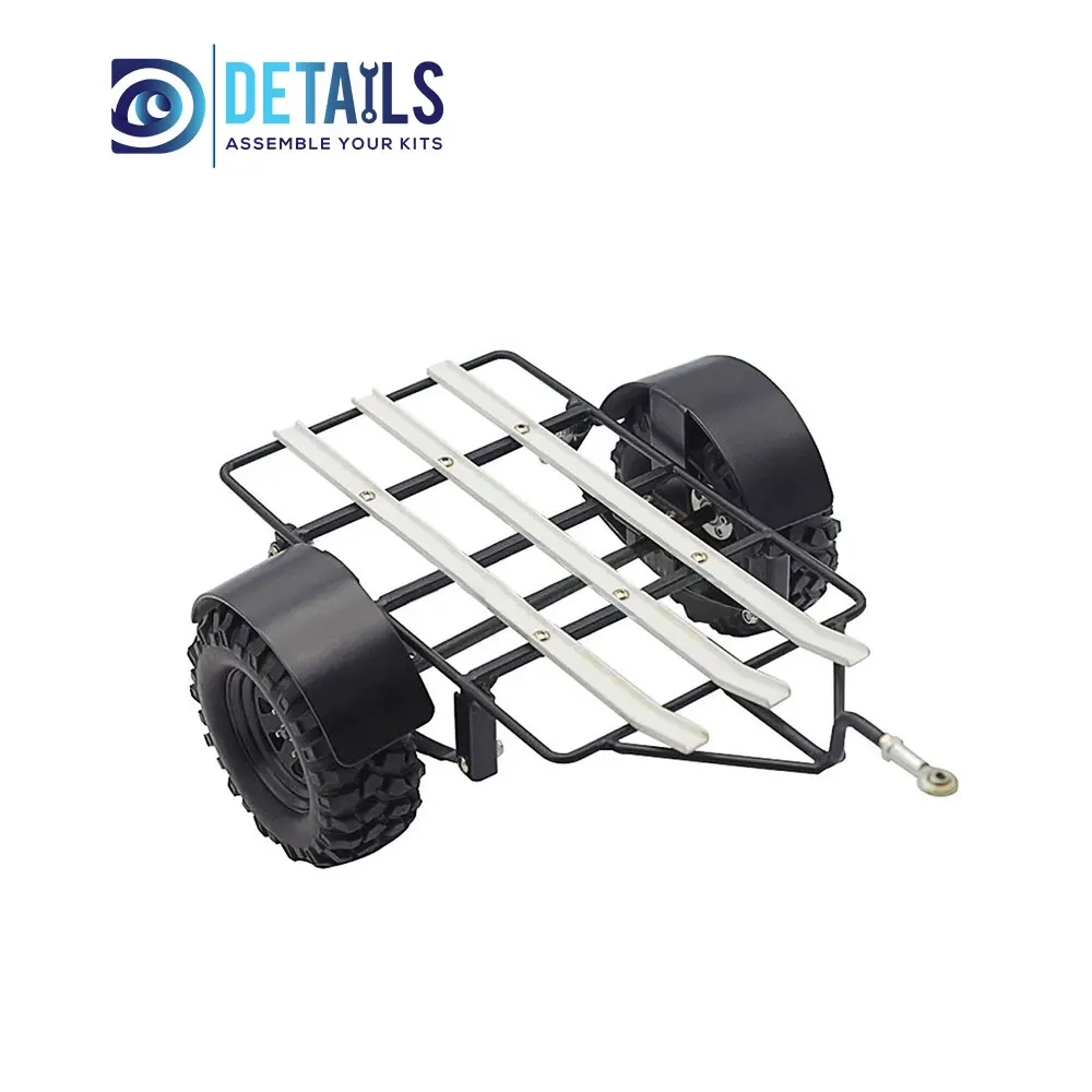 

Hobby Details Aluminum 1/10 Scaleleaf Spring Steel Trailer With Hitch Mount For Crawler