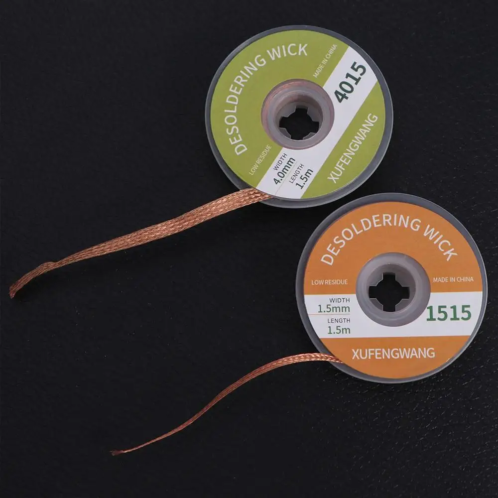 Low Residue Wick Wire Desoldering Braid Welding Cable Lead Cord Tin Strip Tin Sucker 1.5M Solder Remover Soldering