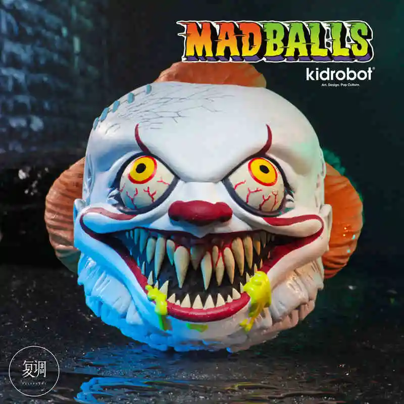 W magazynie Kidrobot Madballs Piankowe Horrorballs- Misfits Fiend Zabawka Art Model Kolekcja Prezent Urodzinowy