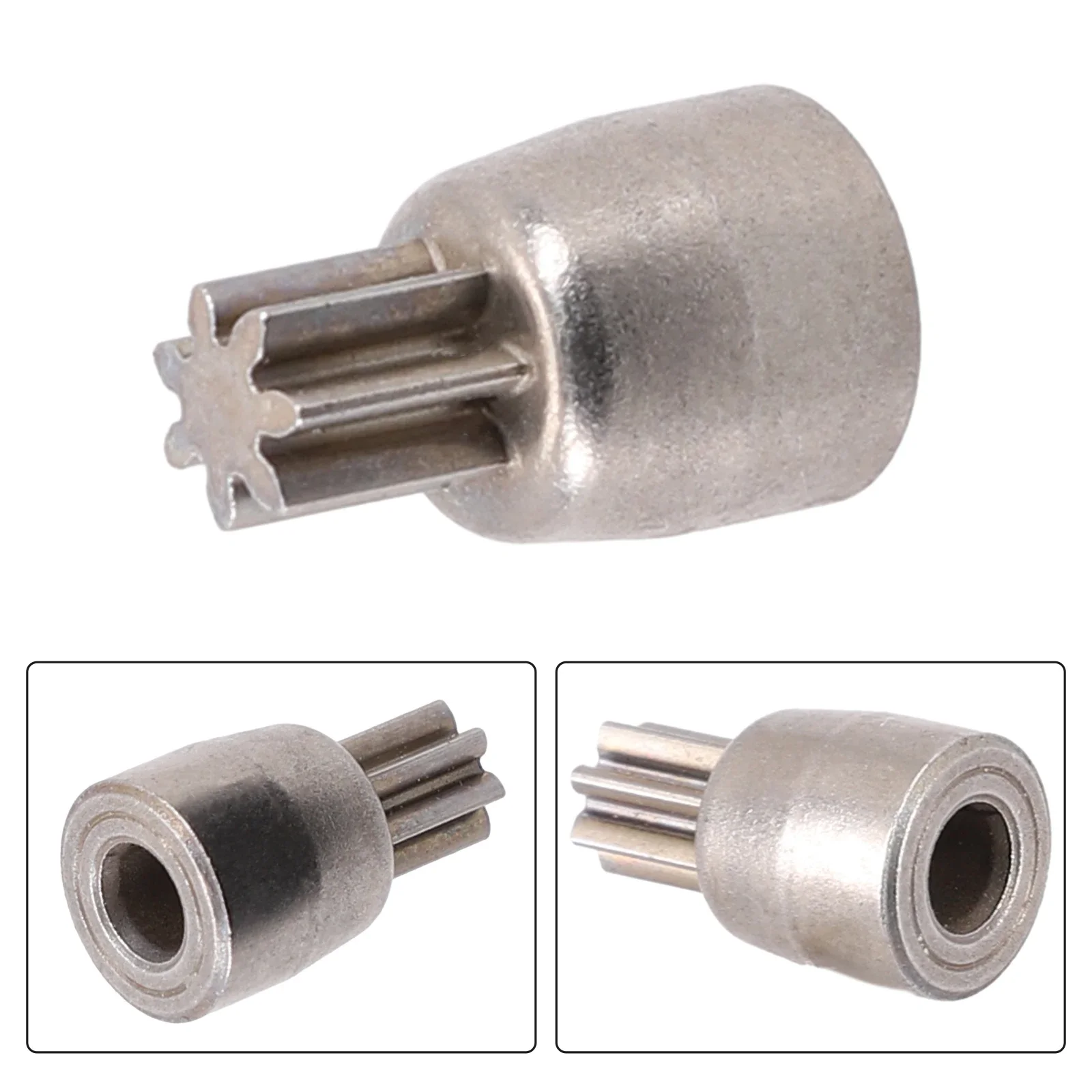 

7 Tooth Gear Brushless Motor Gear Silver Spare Parts 2106 Electric Wrench 4.98mm Shaft Diameter Replacement Gear Sleeve