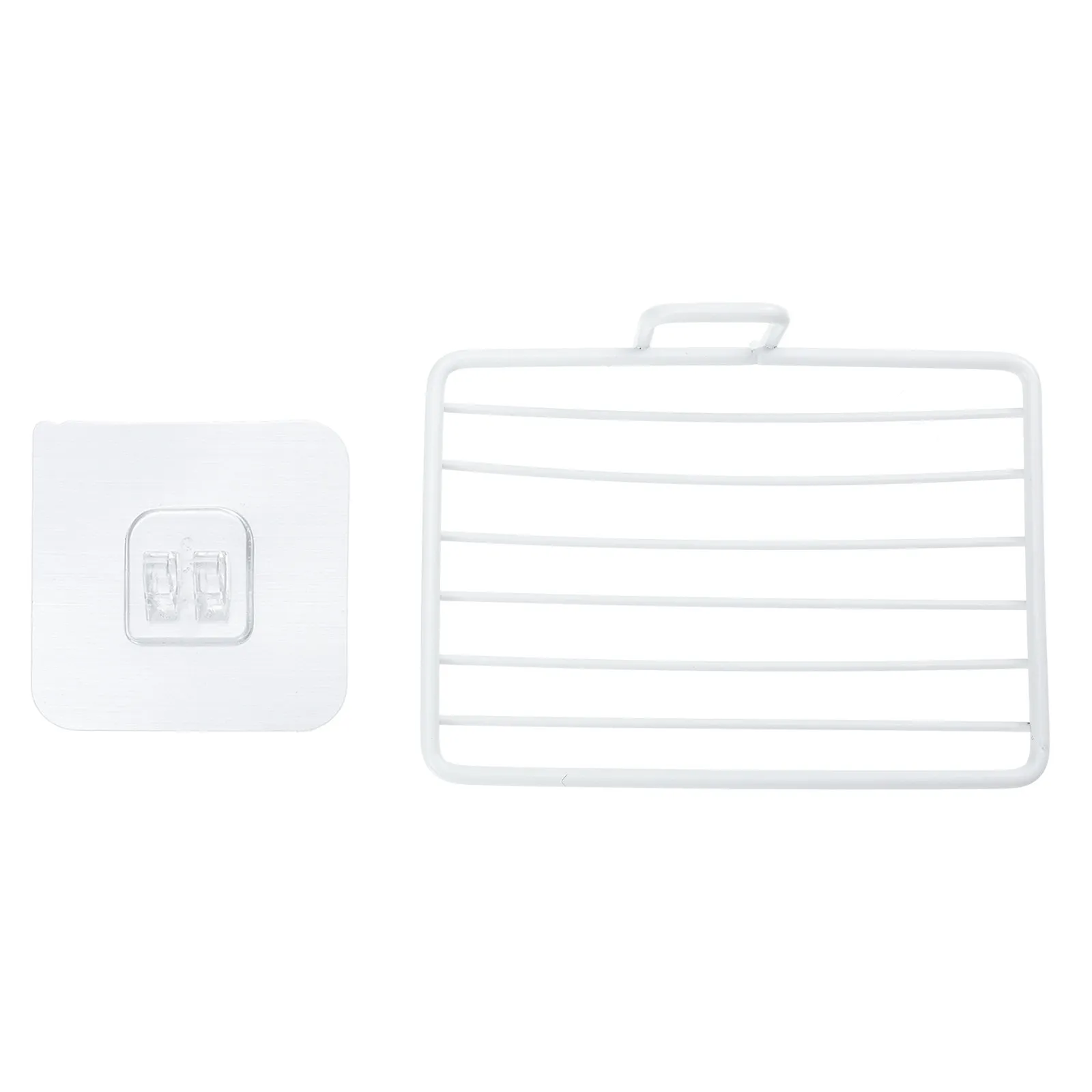 

1Pcs Stainless Steel Soap Dish Modern Simple Design Punch-Free Installation Self-Draining Soap Rack for Bathroom Kitchen Home