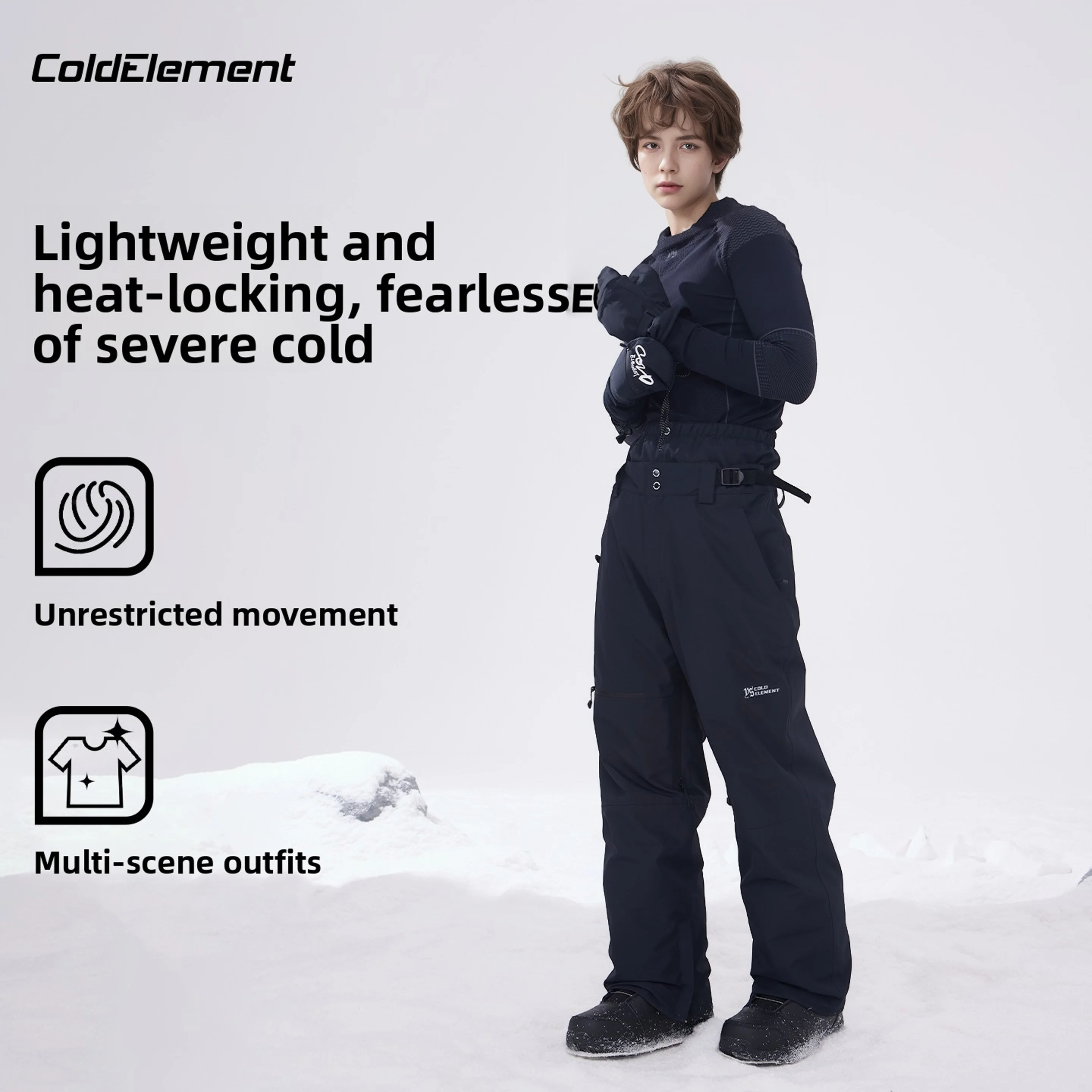 

Coldelement Adult Ski Pants Waterproof Snow Pants For Unisex Windproof Thermal Snowboard Trousers Skiing Outdoor Activities