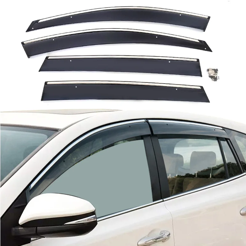 

Для высококачественных оконных дефлекторов Toyota RAV4 2013-2018, козырек бокового окна, защита от солнца и дождя, защита от атмосферных воздействий, защита от атмосферных воздействий