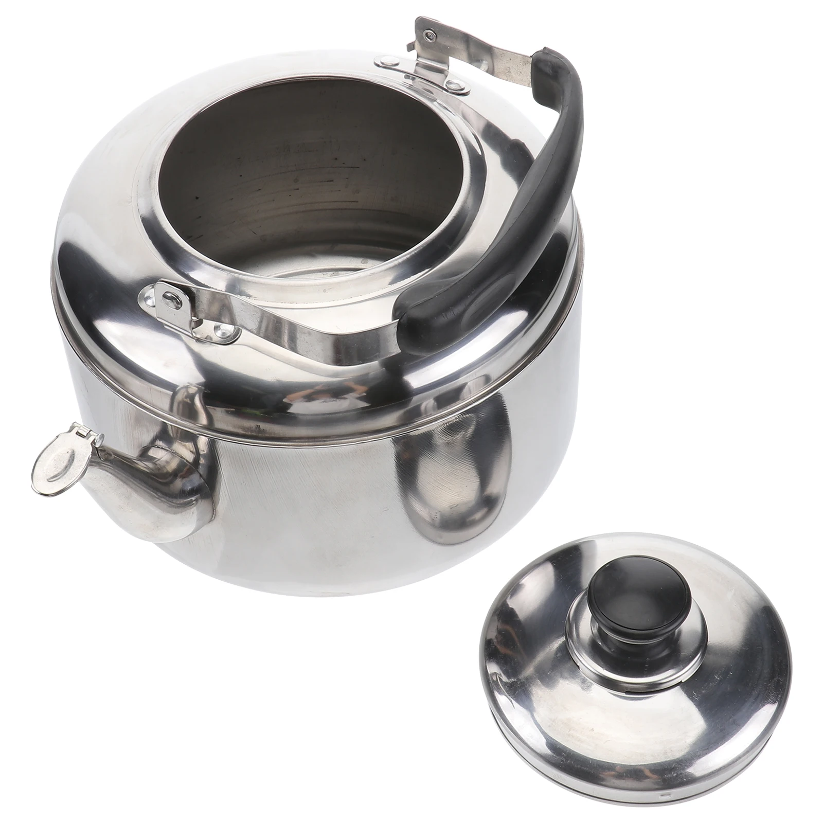 

Stainless Steel Whistling Teakettle Buzzing Kettle Large Capacity Water Heating Boiling Gas Stove Teapot Thickened Design