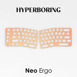 Neo Ergo Keyboard Positioning Board Customized Artisan Mechanical Keyboard PP PC POM FR4 Aluminum Red Copper for Gamers Design