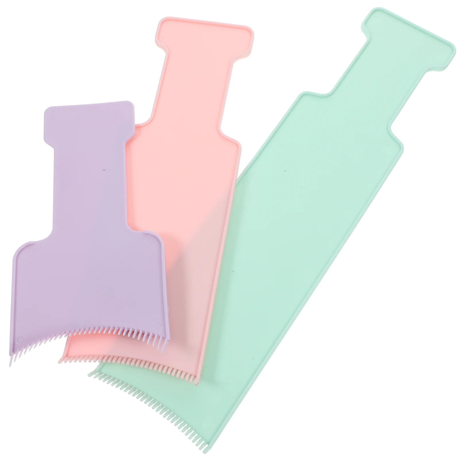

3 Pcs Hair Coloring and Dyeing Board Colour Highlighting Comb Paddle Supply Balance
