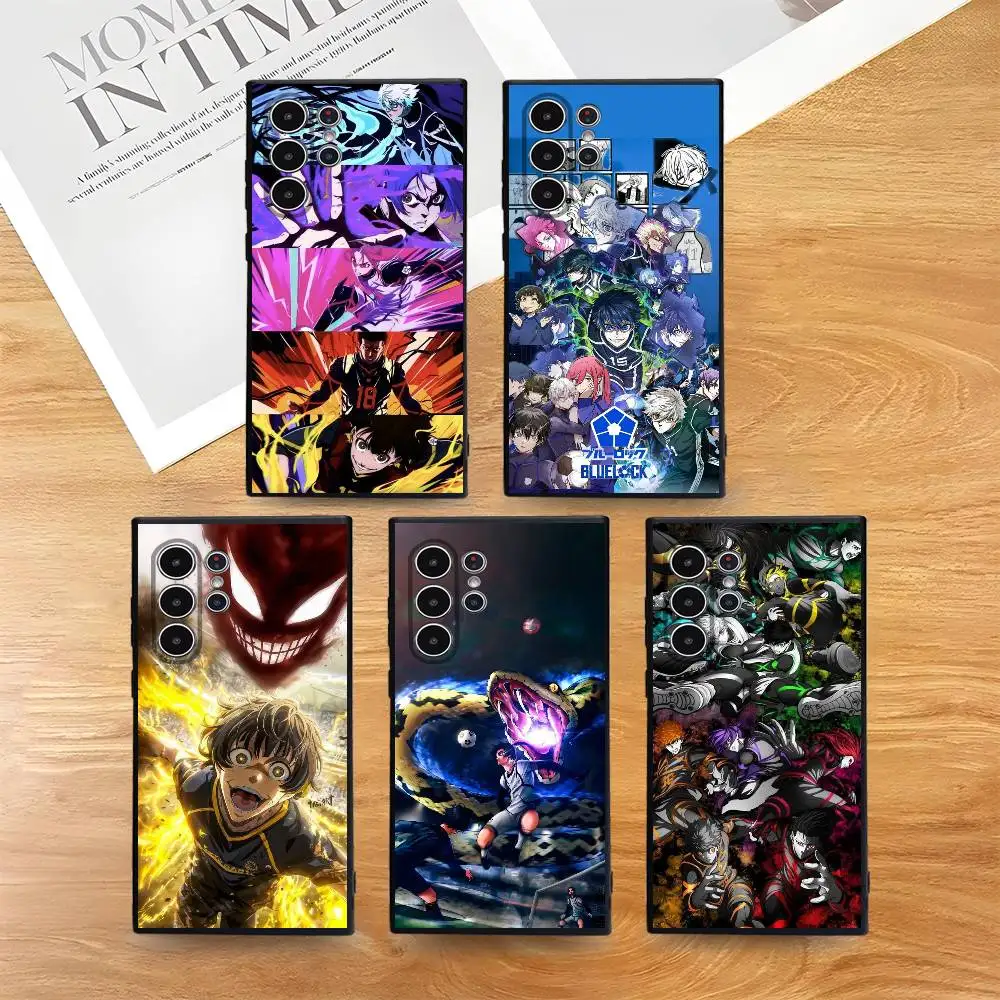 

Anime B-BLUE LOCK Phone Case for Samsung S series s21 s22 s23 s24 s25 FE Plus Ultra TPU Soft to Skin-friendly case