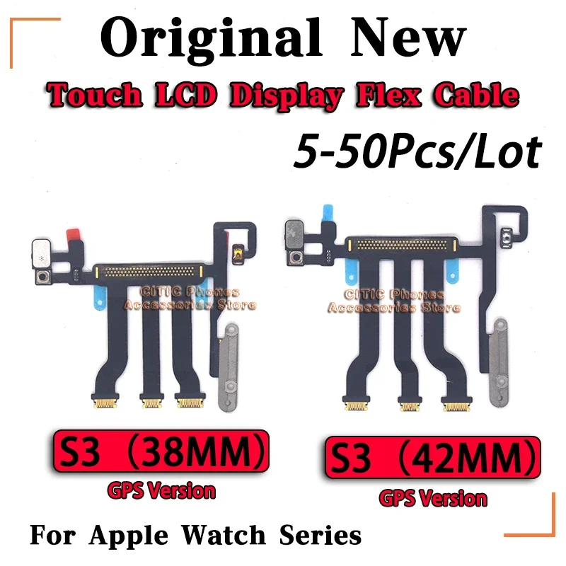 

5Pcs-50Pcs New Origianl LCD Touch Display Screen Motherboard Connector Flex Cable For Apple Watch Series S3 38mm/42mm GPS LTE