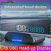 C7B OBD HUD Auto Projector Head Up Display Speedometer Electronics Car accessories Navigation Compass Speed Water Temperature