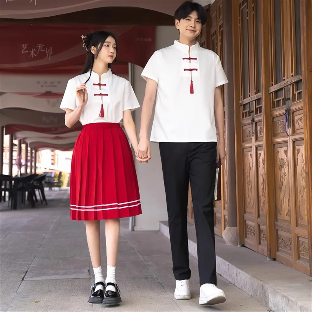 

Ancient style and new Chinese style class uniforms for junior and senior high school students, choir performance uniforms, gradu