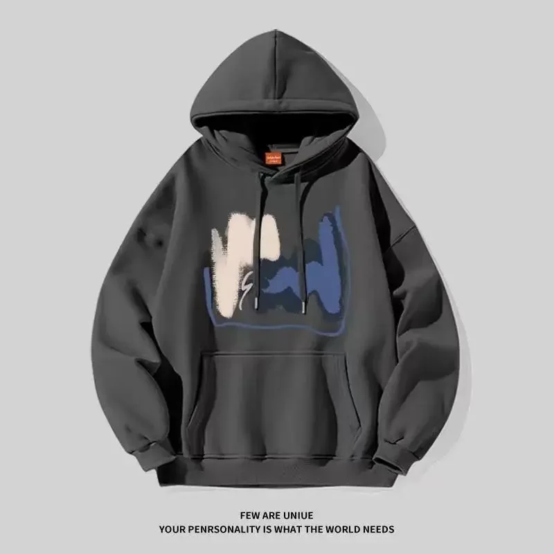 

New men and women for spring autumn fashion casual hooded sweatshirt Fashion simple loose breathable print hoodie