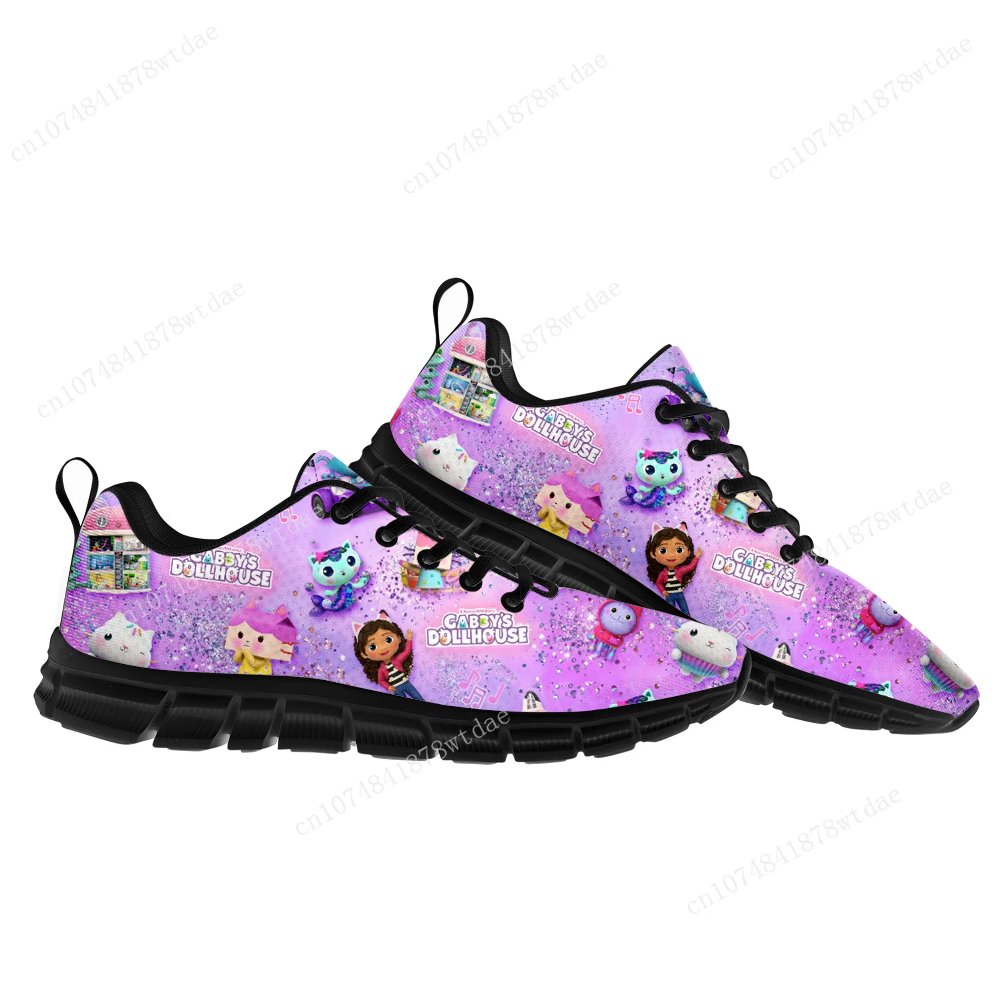 GabbysDollhouse zapatos deportivos para hombres, mujeres, adolescentes, niños, zapatillas de deporte, Manga de alta calidad, zapatillas de dibujos animados, zapatos personalizados