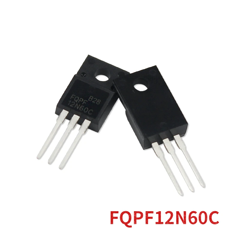 

5PCS FQPF12N60C 12N60C MOSFET Transistor TO-220F 12A 600V Transistors Kit