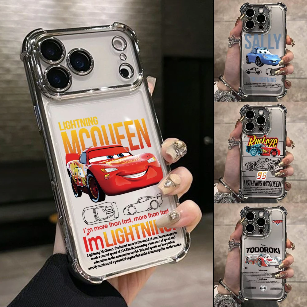 Cartoon Cars McQueens Sallys Phone Case for Samsung Galaxy A57 A56 A55 A54 A53 A52 A37 A36 A16 A06 4G 5G Anti-drop Cover