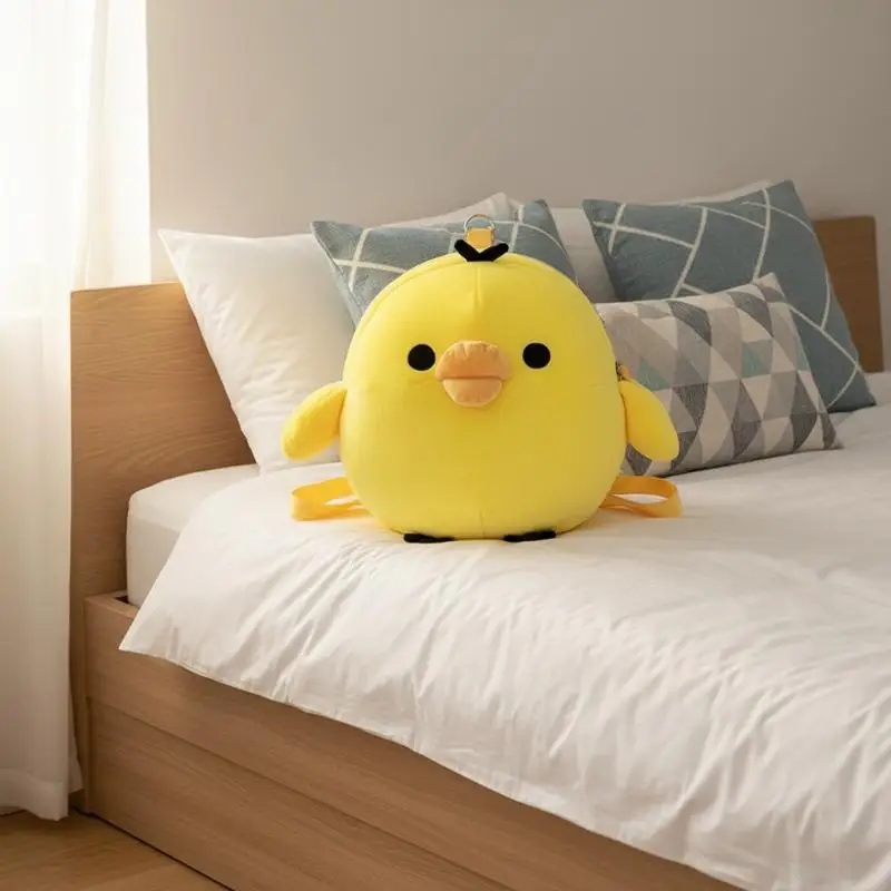 

Милый желтый плюшевый брелок-кукла Киироитори из серии Rilakkuma's Comrades, 1 шт., очаровательный подарок-подвеска для детского рюкзака.