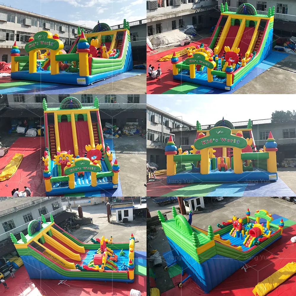 Children's Outdoor Home Castle Air Bounce Home Inflatable Playground for Kids