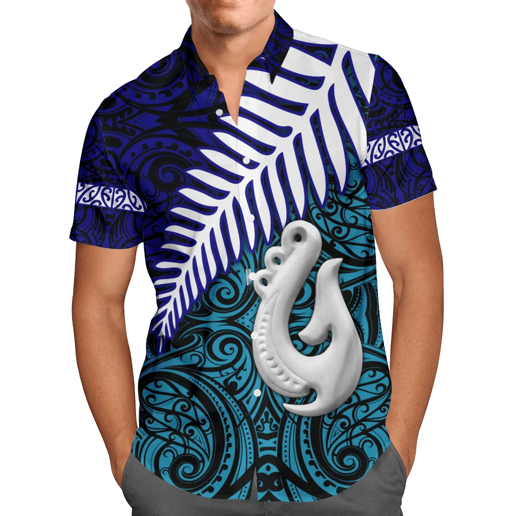 

Aotearoa New Zealand 3D Shirt Summer Beach Hawaiian Shirt Men Short Sleeve Shirt Men Shirts 2023 Oversized 5XL Chemise Homme