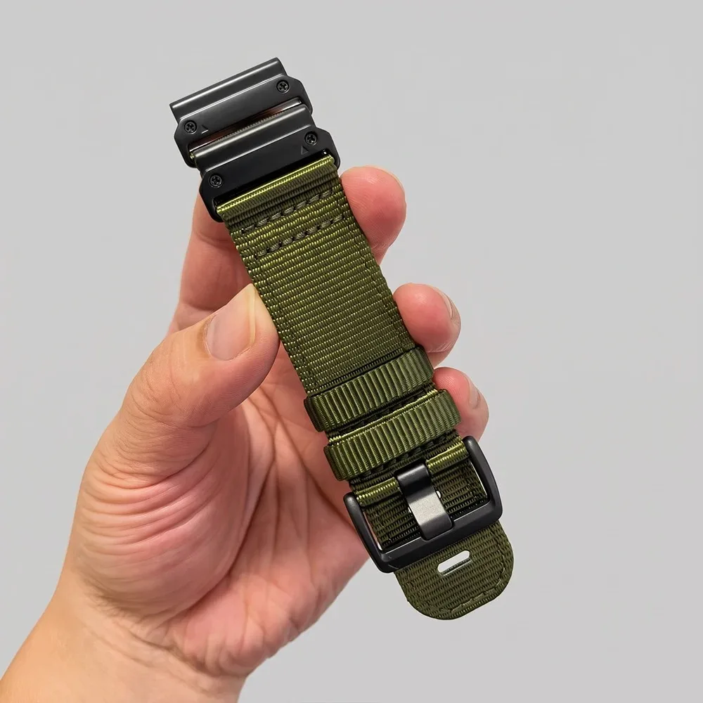 Outdoor Sports Nylon Strap For Garmin Fenix 9 8 Pro 47mm 51mm 7 7X 6 6X Replacement Band Fenix9 Epix Tactix Quatix Accessories