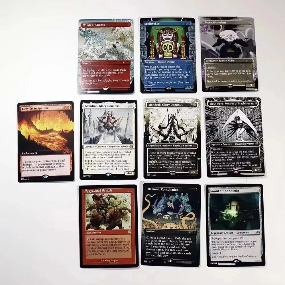 Np holo2 magisches Proxy-Spiel schwarz hochwertige Proxy-Spielkarten elesh norn ulamog feurig sammeln Brettspiel Sammelkarten pr
