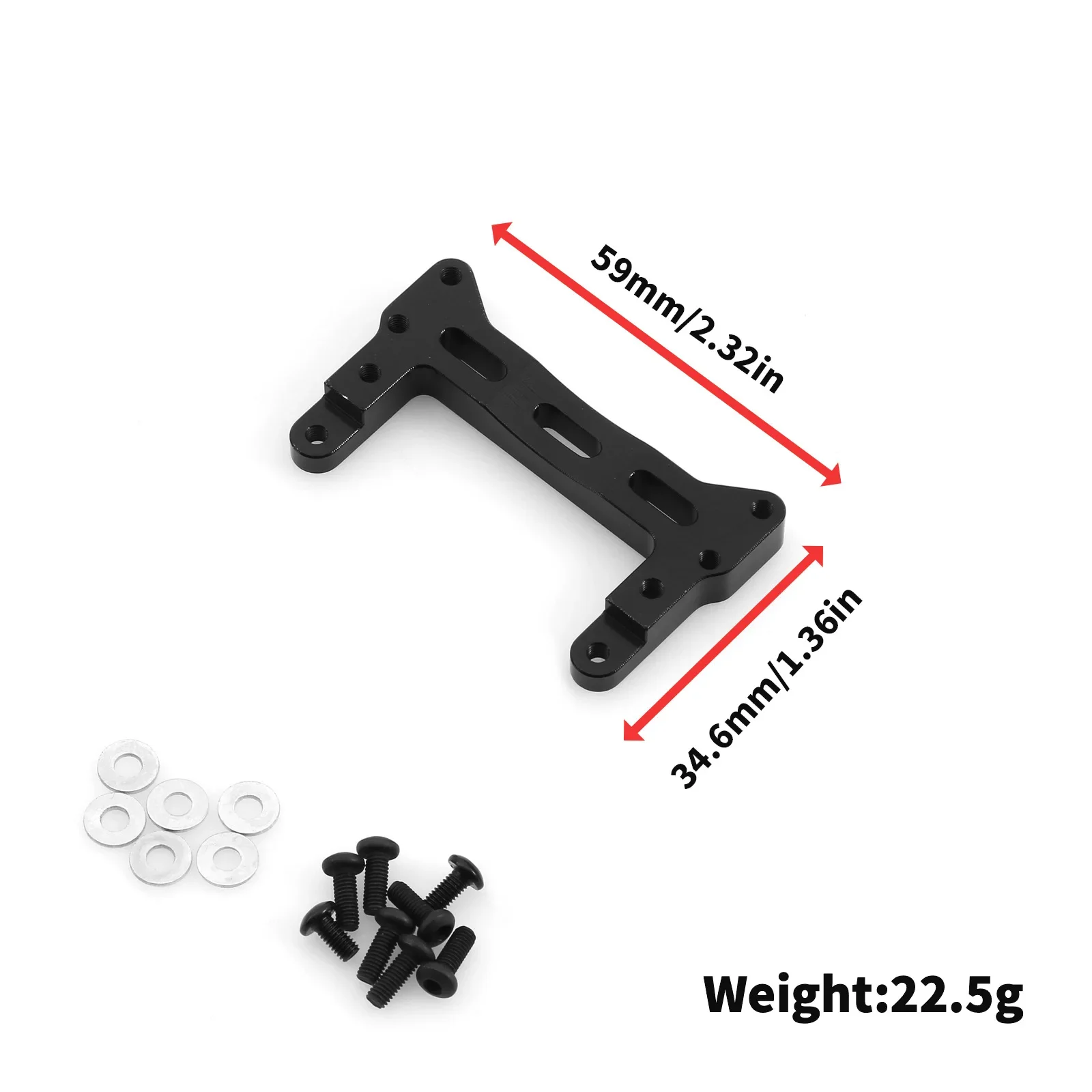 Precision CNC Aluminum Shift Servo Bracket Part No.G‑6002 For 1/14 RC Tractor Truck Tamiya R470 R620 LESU Model Accessory