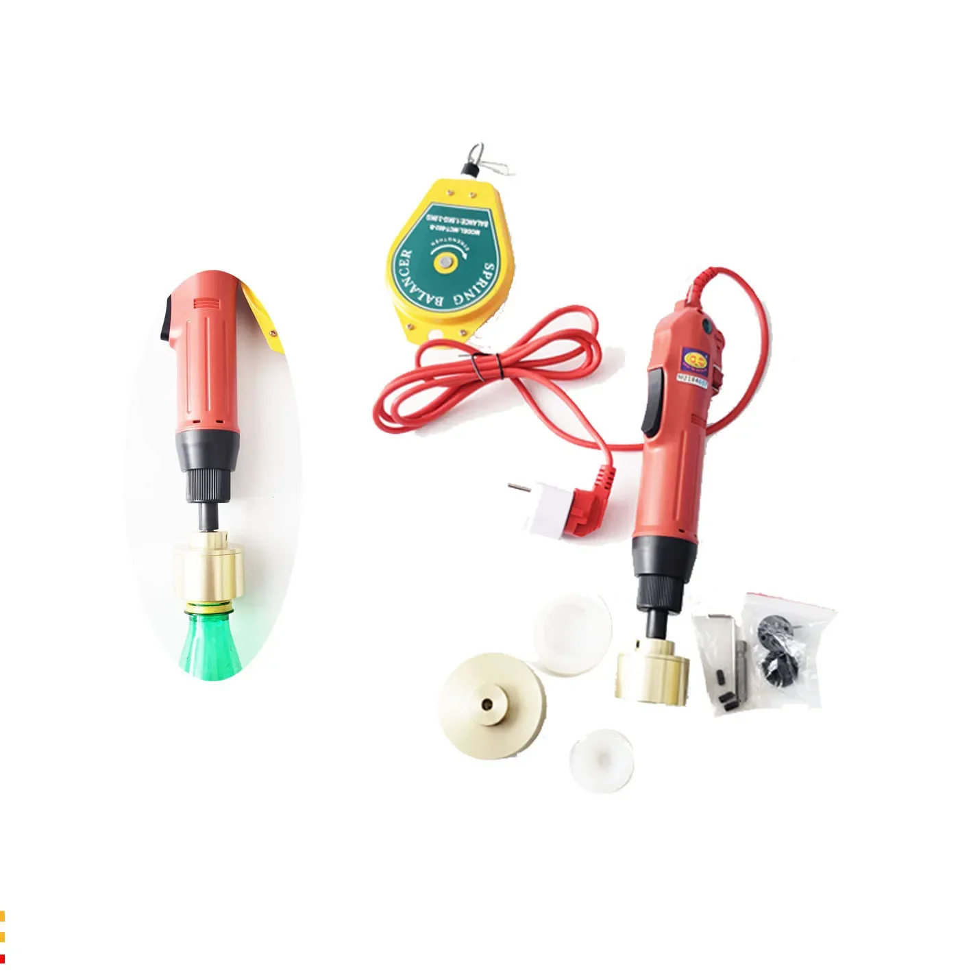 

SF-1550 Electric Bottle Capping Machine Capping Screwing Manual Cover Capper 10-50mm Portable Semi Automatic Screw Tip