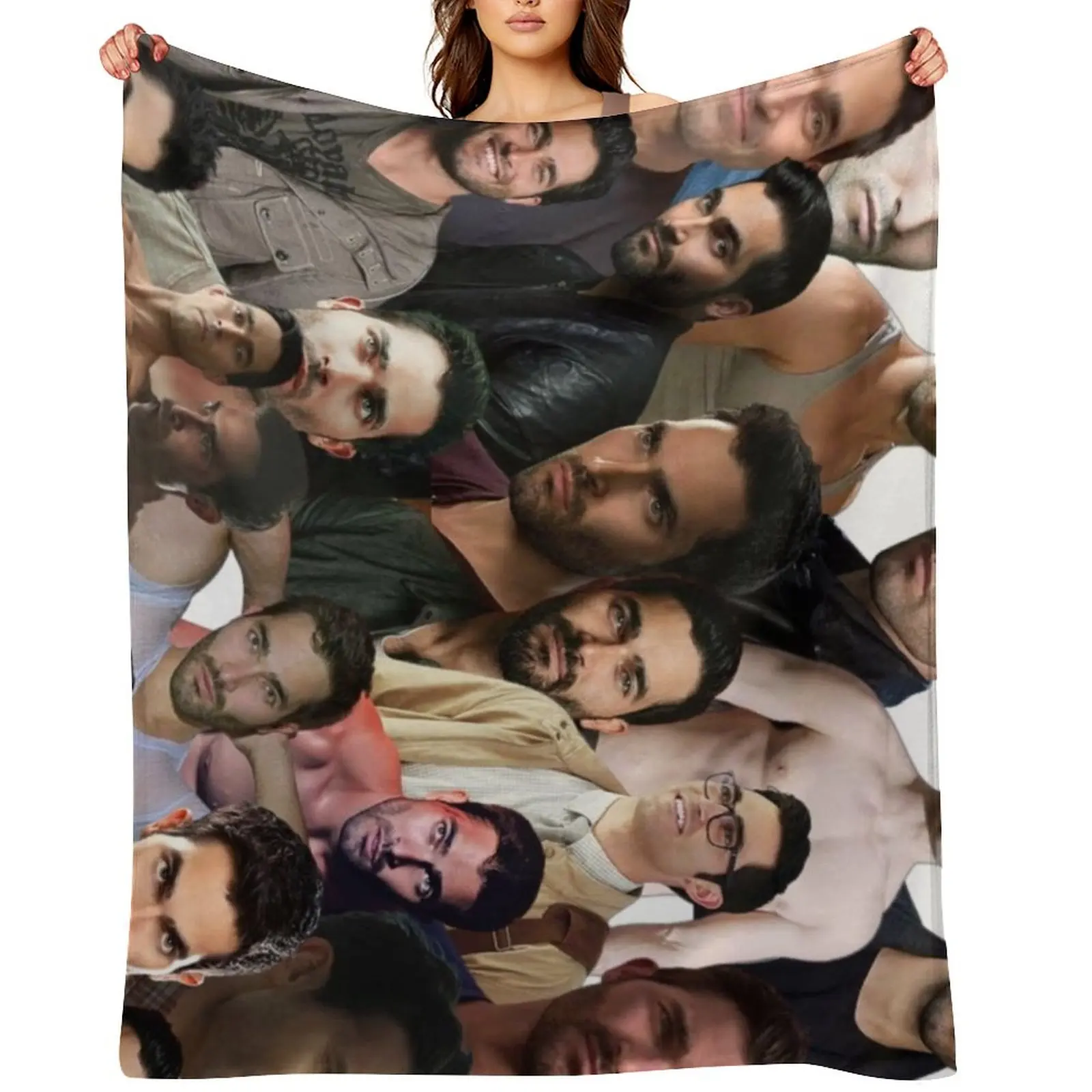 

tyler hoechlin photo collage Throw Blanket Bed Fashionable Blankets For Baby Nap Summer Beddings Blankets