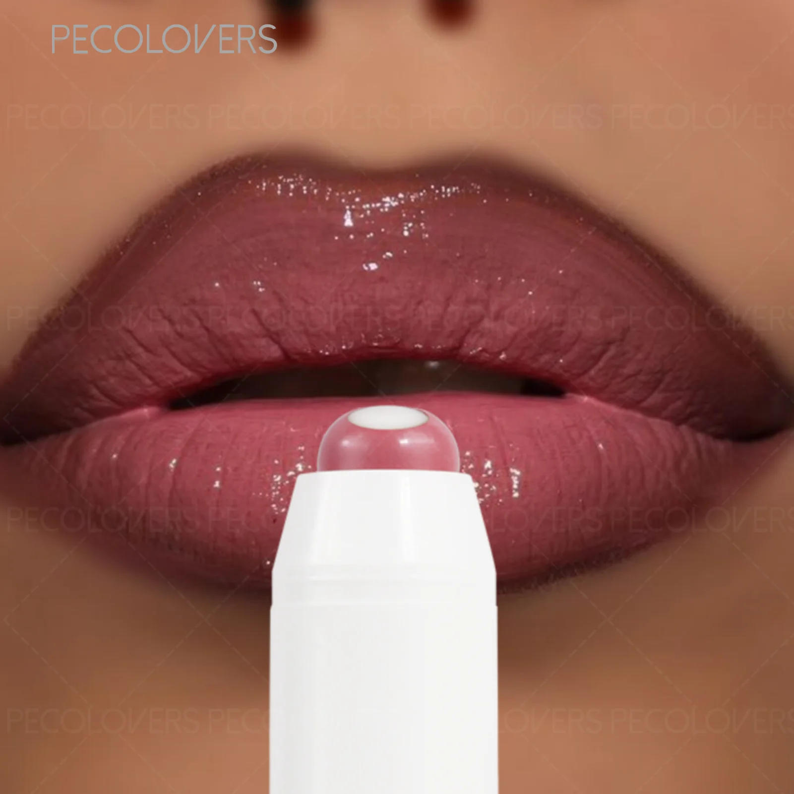 ลิปกลอสเนื้อชุ่มชื้น 1 ชิ้น ลิปสติกน่ารัก สีนู้ด ติดทนนาน ไม่ติดแก้ว ลิปกลอสเนื้อฉ่ำ สีนู้ด ลิปบาล์ม