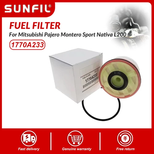 1770A233 Filtro de combustible compatible con Mitsubishi Pajero Montero Sport Nativa L200 Triton Strada 10 unids/set