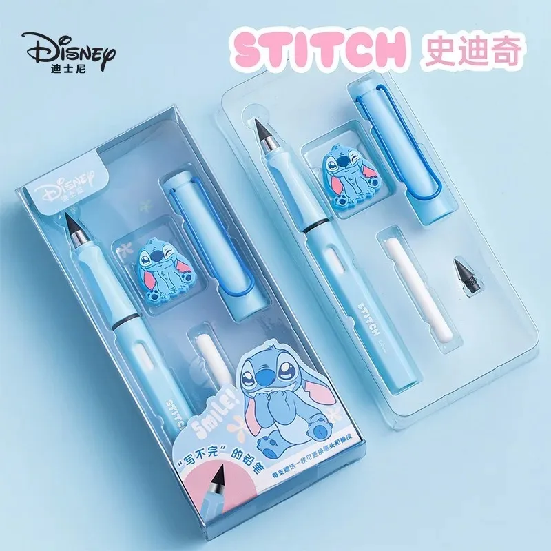 

Disney Stitch Toy Story Anime Cartoon Alloy Stationery Set Student Start of School Children Day Birthday Gifts Learning Supplies