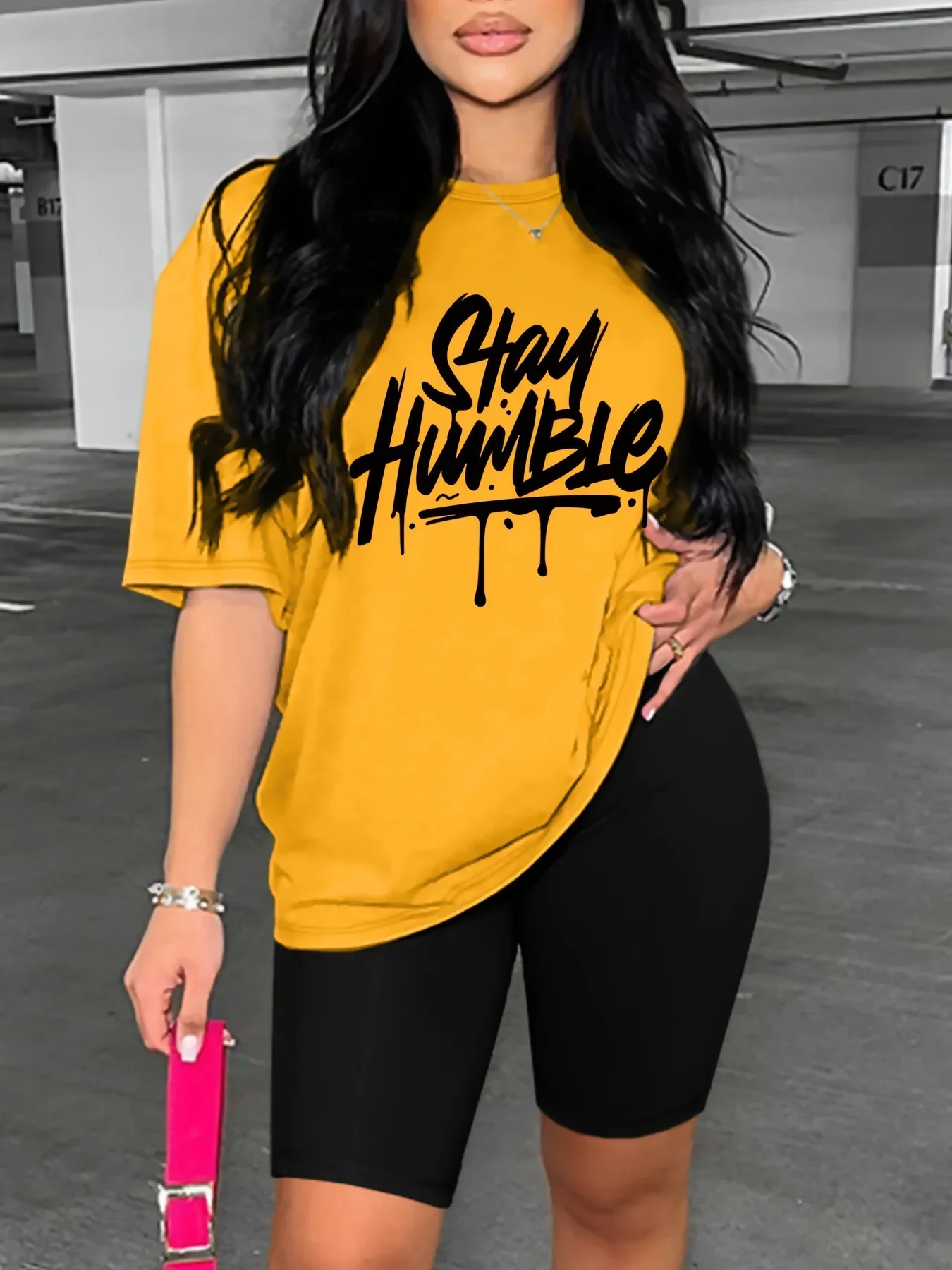 Plus Size Summer Women's Letter Print Casual Neck Short Sleeved Female T-shirt Tops Tees Men Women 90s Black T-shirts Tops