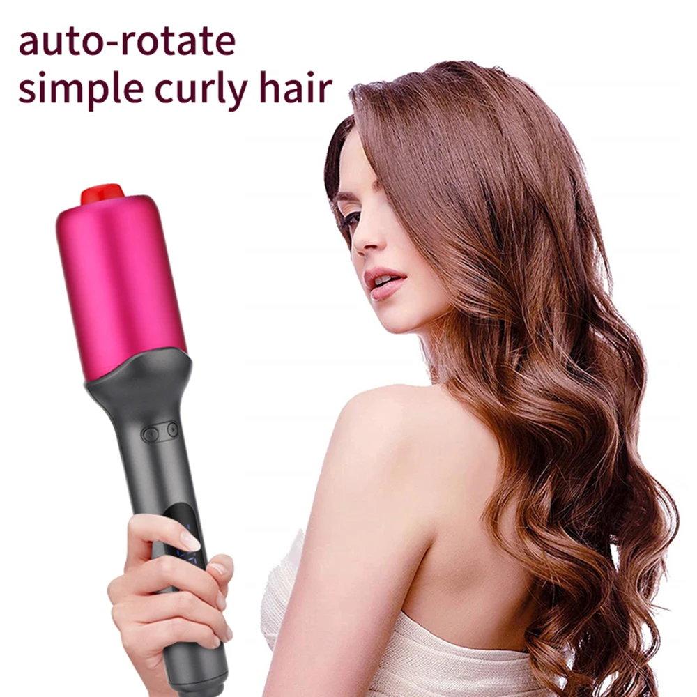 Nieuwe Automatische Curling Iron Hair Curler Multifunctionele Loempia Krullen Roterende Roller Snelle Verwarming Led Display Hair Styling Tool