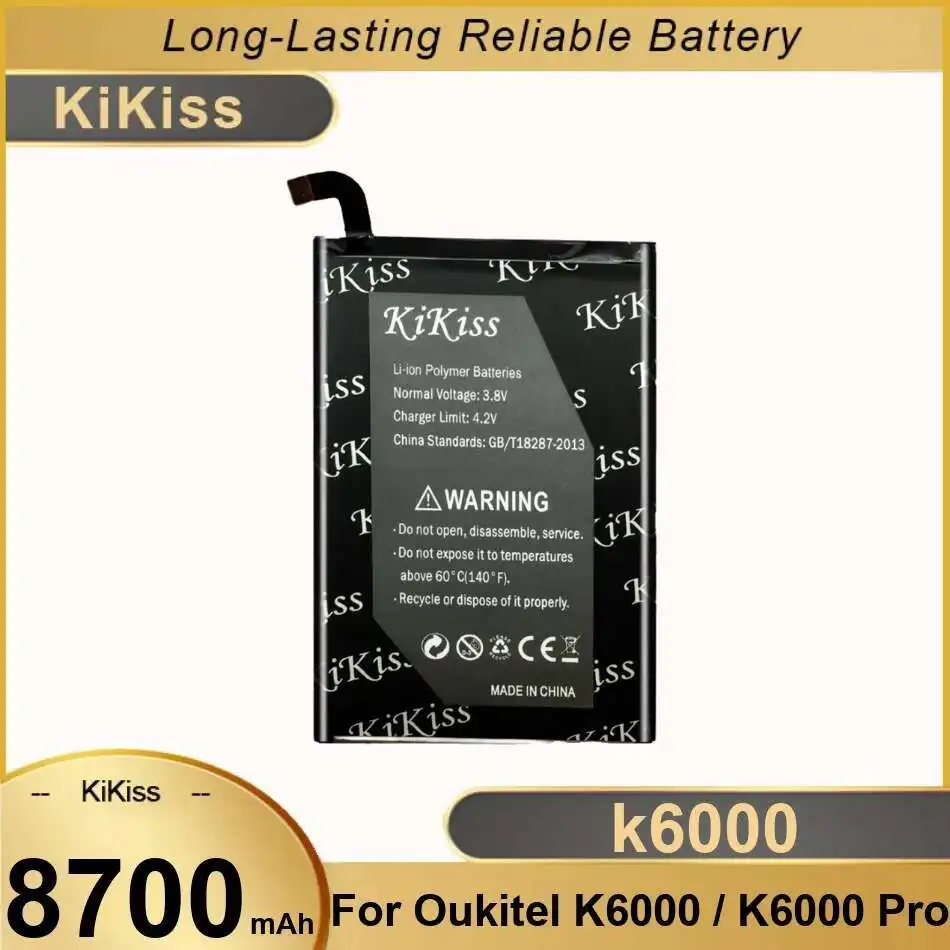 

8700Mah Safe Mobile Phone Battery For Oukitel K6000 Pro High-Efficiency