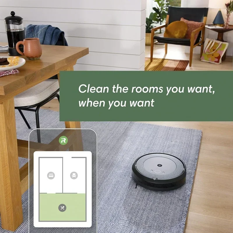 D2BiRobot Roomba i4  EVO Self Emptying Robot Vacuum- Empties Itself for up to 60 Days,Clean by Room with Smart Mapping,with Alex
