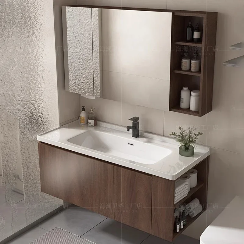 Bathroom Cabinet Washbasin Corner Closed Storage Toilet Open Cabinets Narrow Double Salon Station Shelf Luxury Sink Base Kitchen