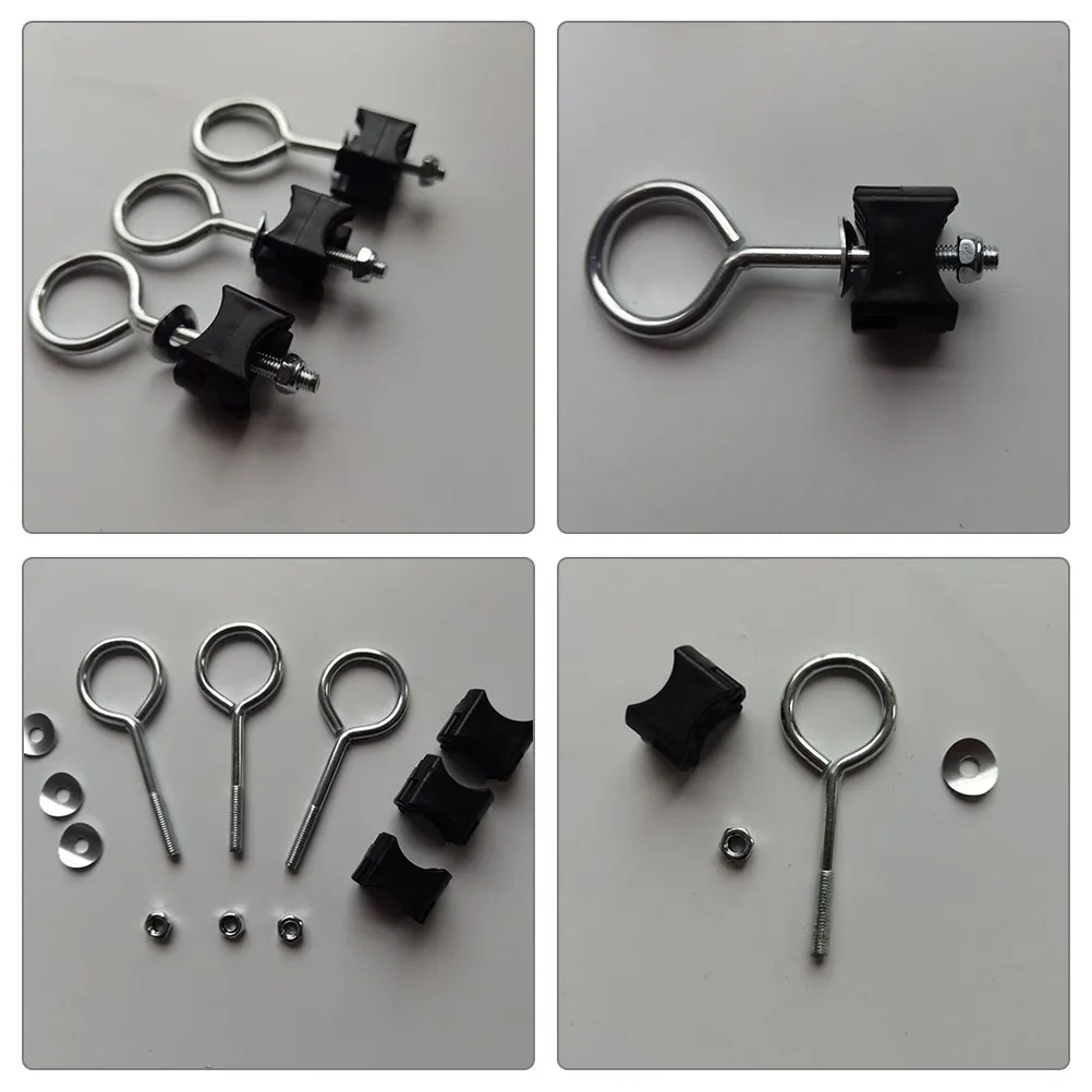 6Pcs Trampoline Screws Galvanized Steel Sturdy Fixation Replacement Parts Secure Outdoor Trampoline Accessories
