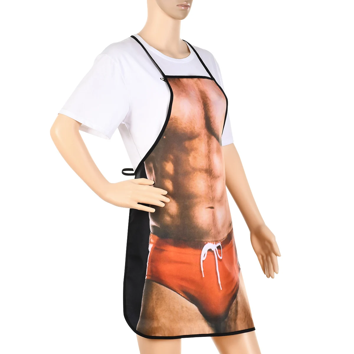 Sexy Apron Novelty Muscle Man Kitchen Cooking Grilling Apron Funny Creative Thanksgiving Christmas Gift for Men