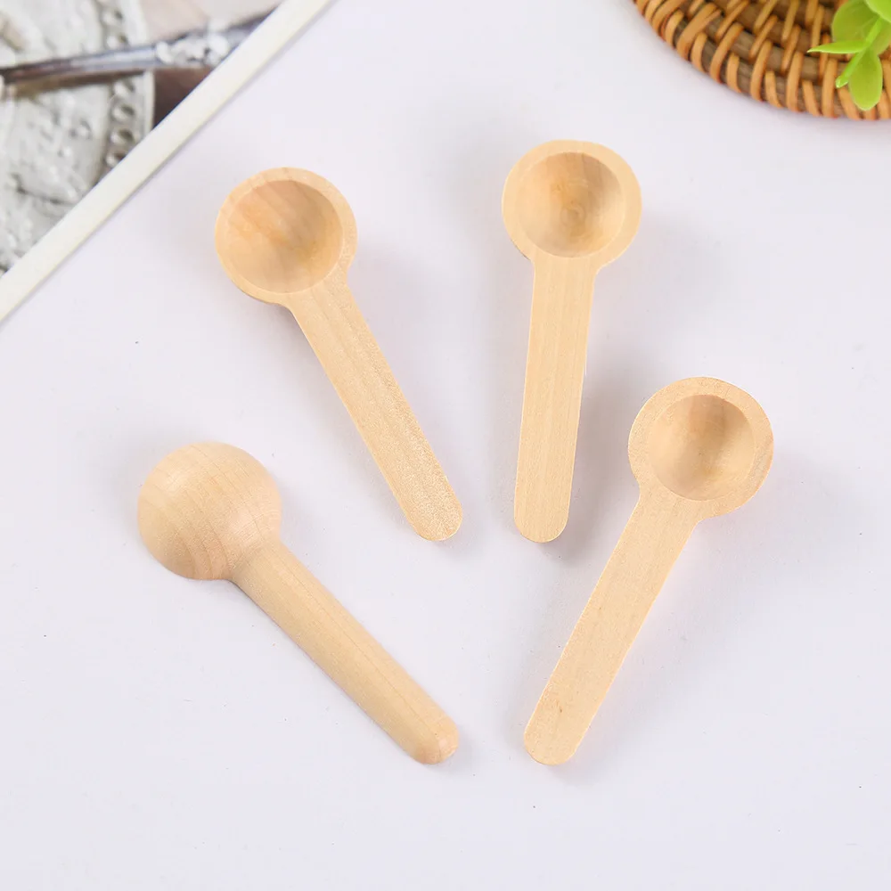 Mini Wooden Spoons Small Wooden Spoons Condiments Spoons Bulk for Spice Coffee Condiment Honey Teas Sugar Kitchen Cooking