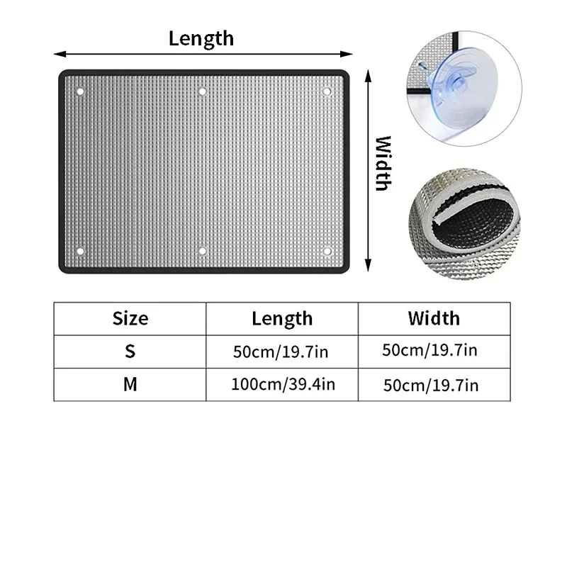 Window Sun Shade Film Aluminum Foil Anti UV Heat Insulation Home Sunshade Protector Pad Window Privacy Film for Room Car