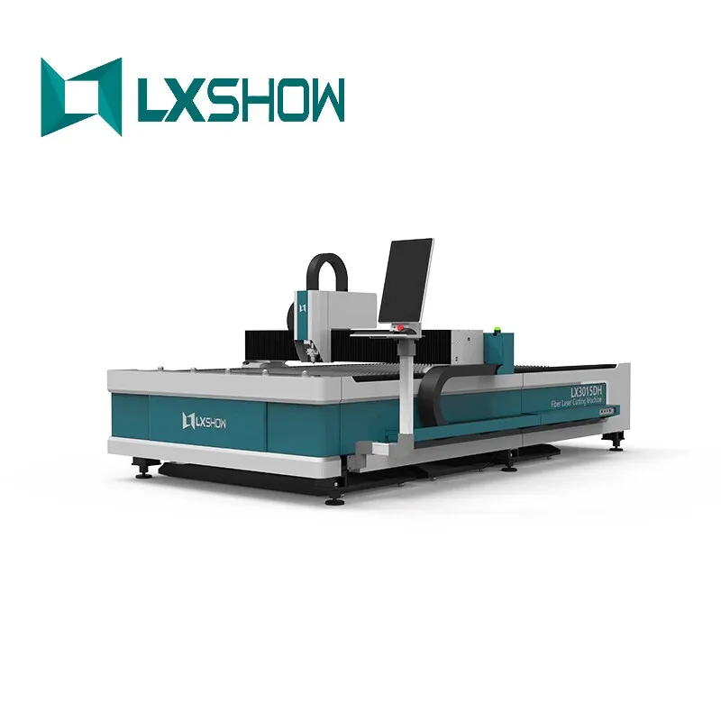 High quality LXSHOW Brand High Precision Metal Sheet CNC Fiber Laser Cutting Machine