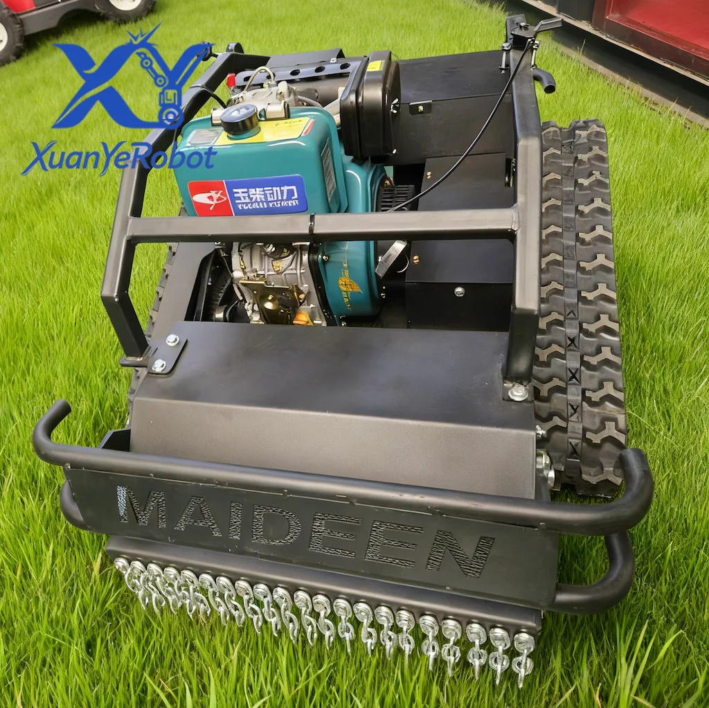 Smart Automatic Grass Cutting Robot Lawn Mower Remote Control Electric Intelligent Garden and Farm Trimming Machine