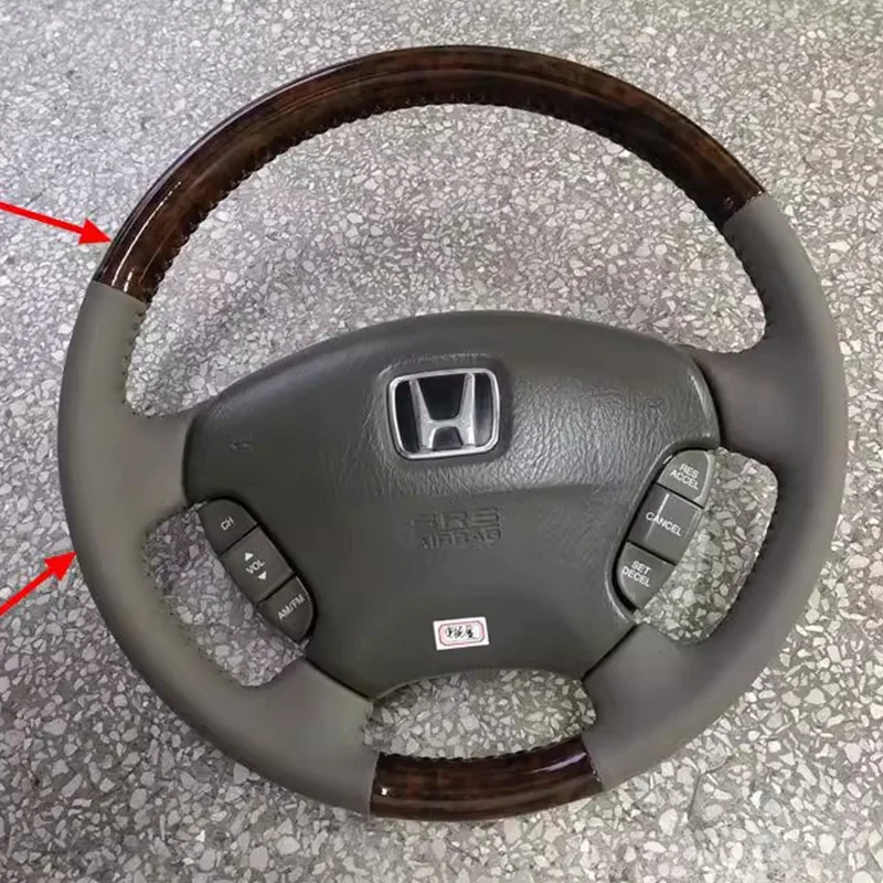 

Сделай Сам черная воловья кожа интерьер автомобиля ручная строчка износостойкая фотосессия для Honda Odyssey 2002 2003 2004