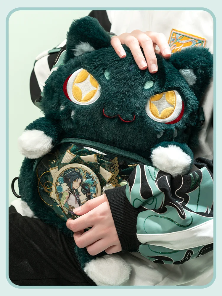 In Stock Xiao Cosplay Small Cute Animal Plush Itabag Genshin Impact Cos Street Daily Accessories dolly bag