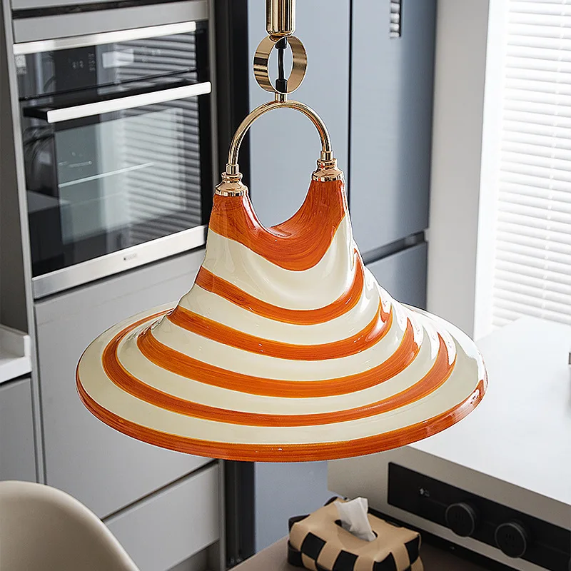 

Nordic Restaurant Pendant Light Retractable Adjustable French Retro Style Bauhaus Living Room Bedroom Study Lighting Fixtures