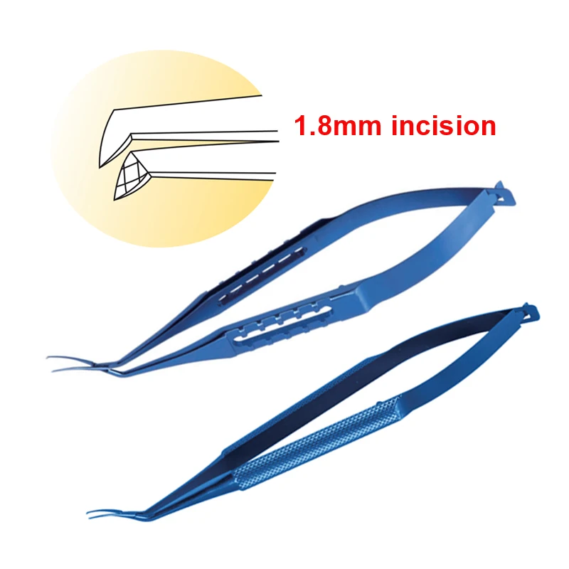 Autoclavable Capsulorhexis Forceps Ophthalmic Tweezers Clamp Titanium Alloy Ophthalmic Instrument