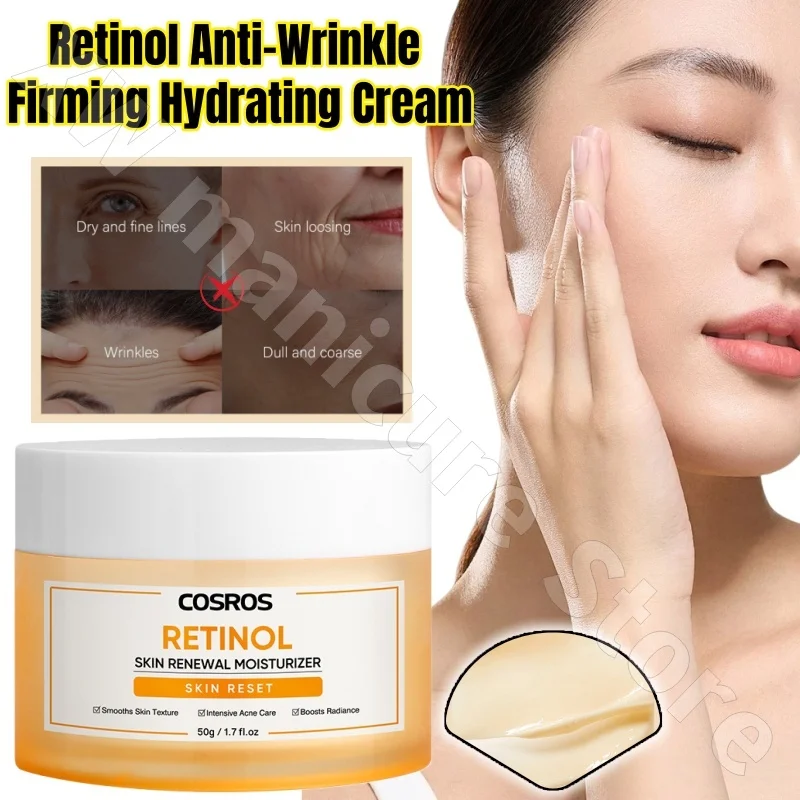 Retinol Firming Hydrating Cream Moisturizing and Brightening Refreshing Non-sticky Facial Care Moisturizing Cream 50g